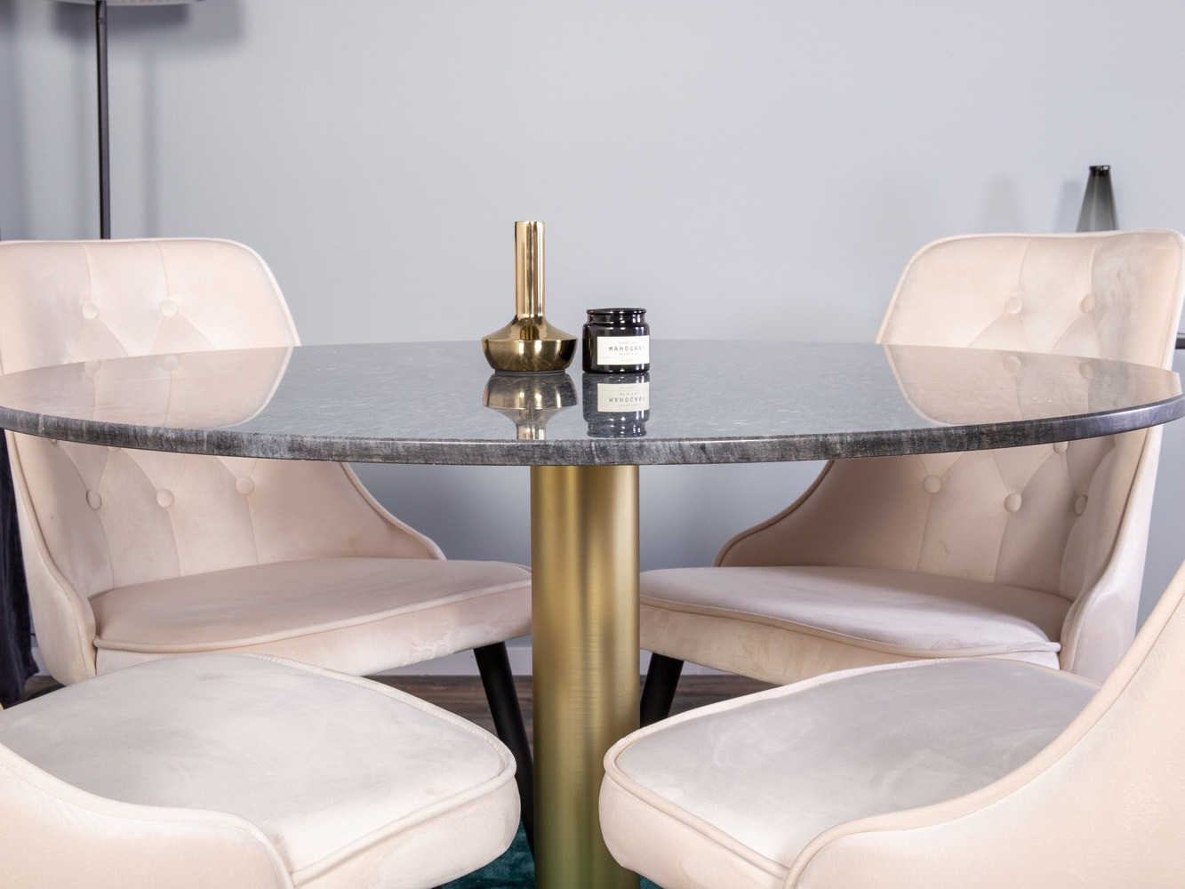 Dining set Dallas 370 (Beige + Black)