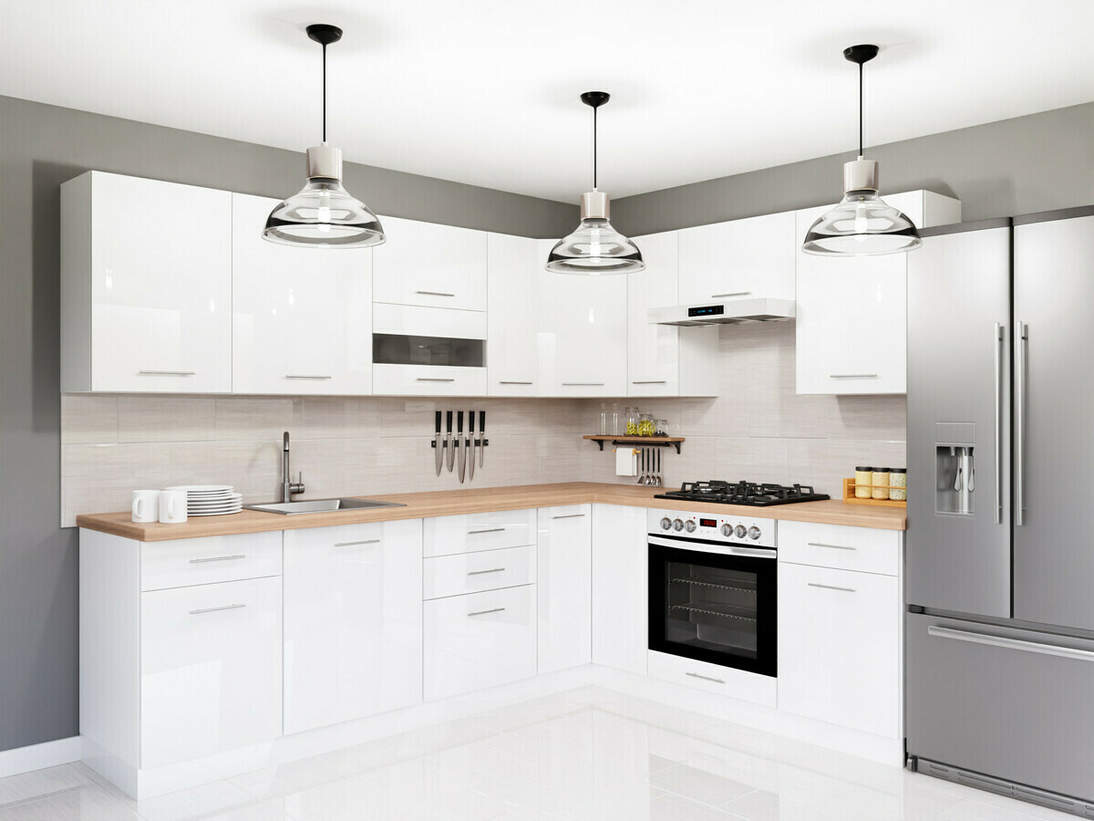 Modular wall cabinet Tiffa White 126