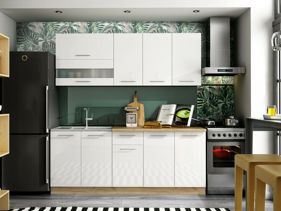 Modular wall cabinet Tiffa White 132