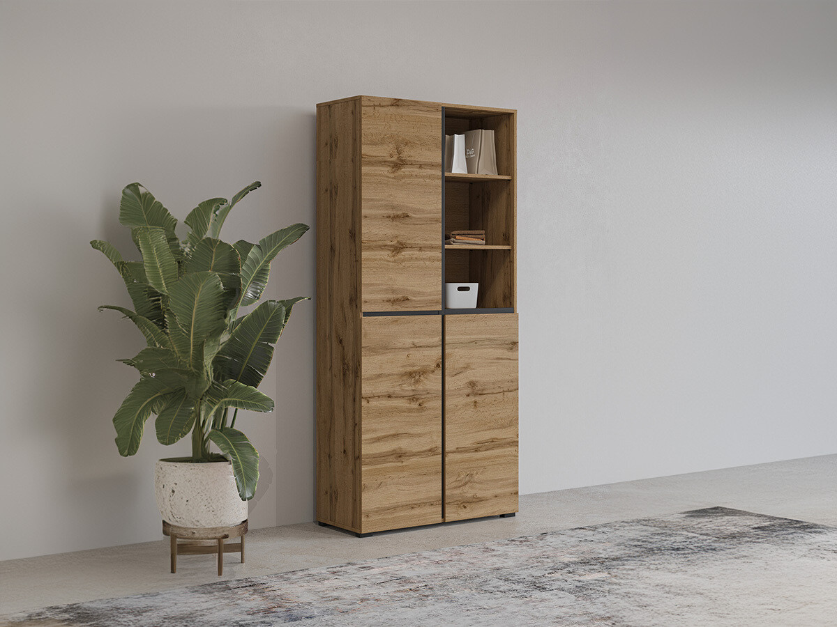 Shoe shelf Alfere 116 (Wotan Oak)