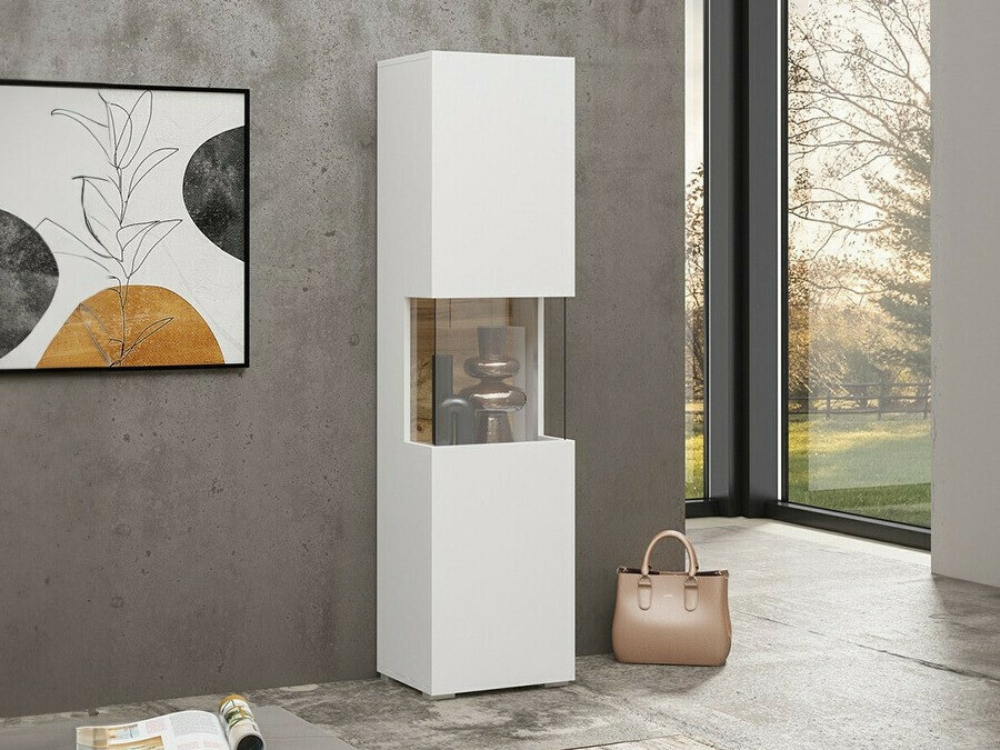 Bookcase Revmiru 100 (White + Wotan Oak)