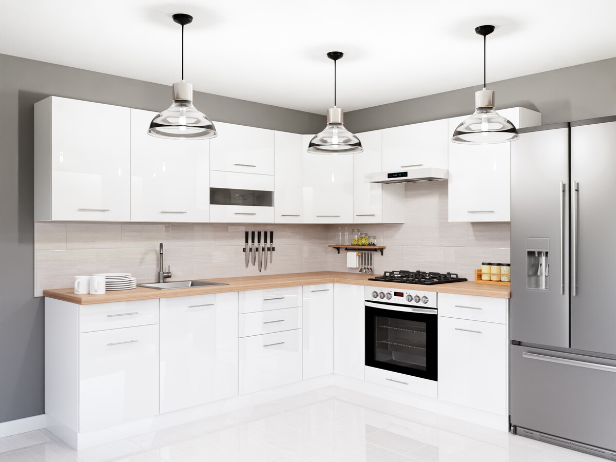 Modular cabinet for built-in appliances Tiffa White 123