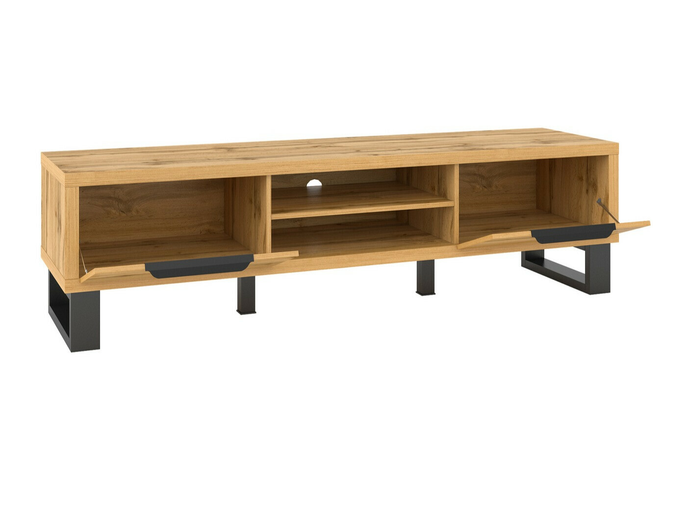 TV stand Avicavu 101 (Wotan Oak + Black)