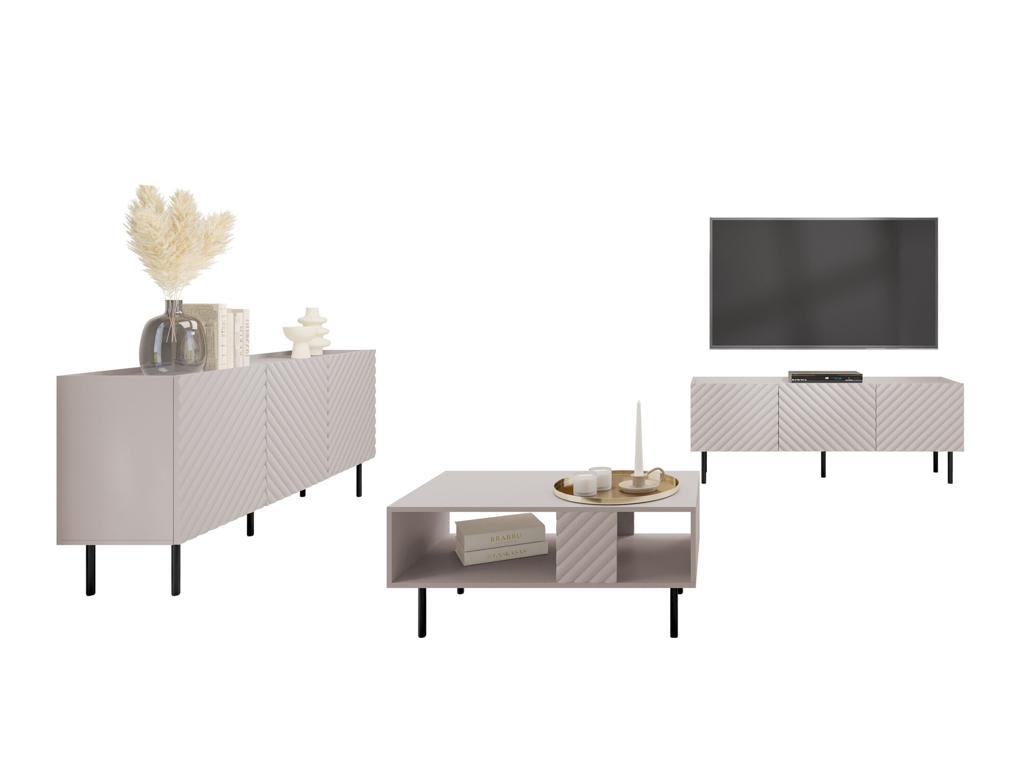 Living room set Sillen (Cashmere)