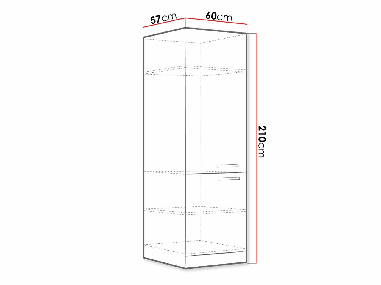 Modular cabinet with doors Multi White 103