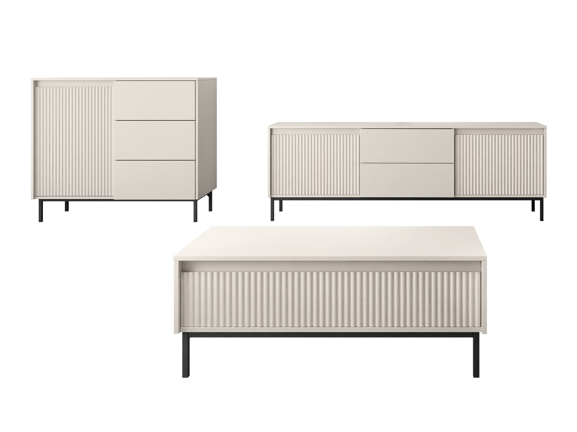 Living room set Comfivo Delruva II (Cashmere)