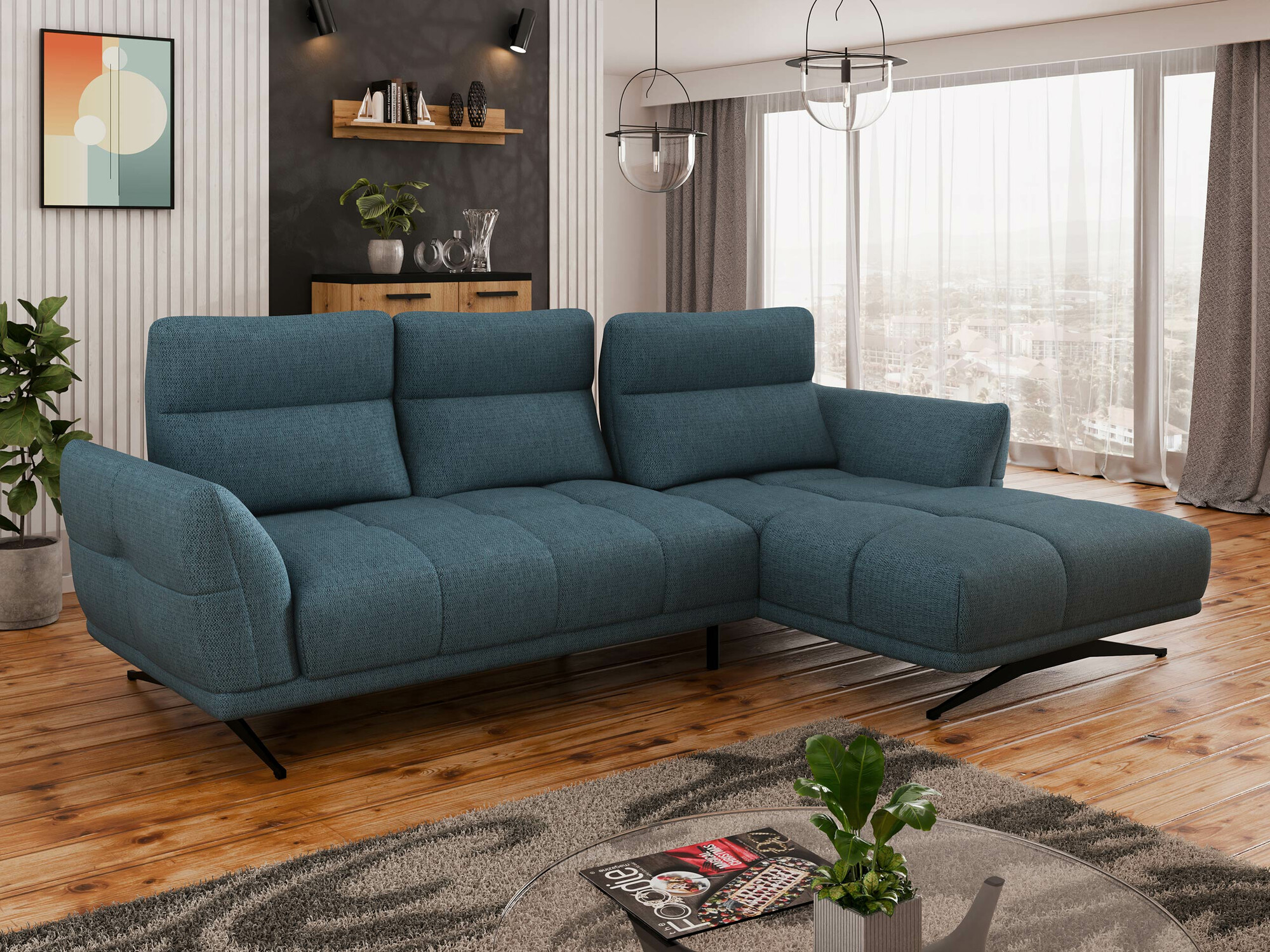 Corner sofa Lincoln 195 (Sorella 77)