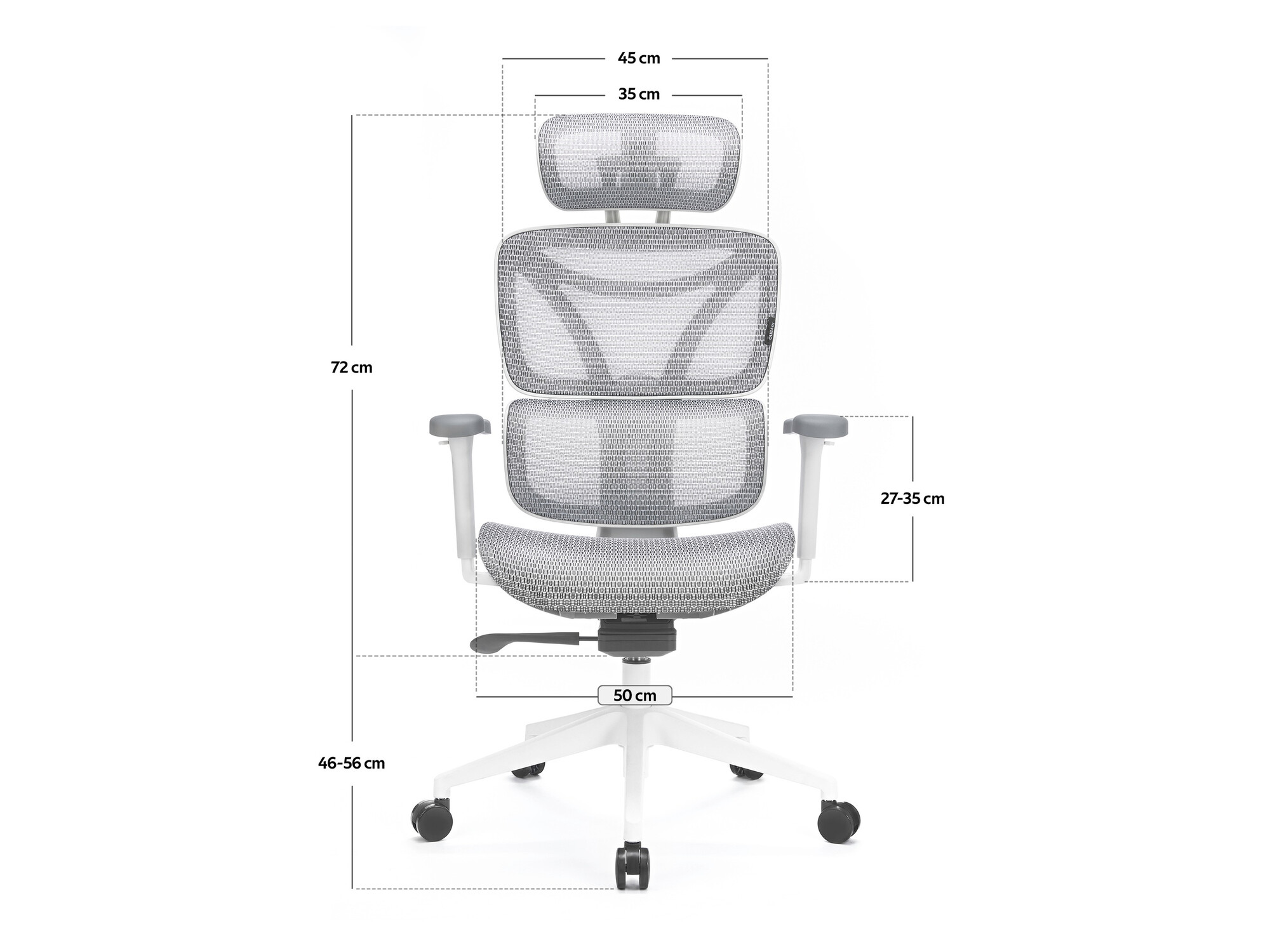 Office chair Lodi 104 (White + Grey)