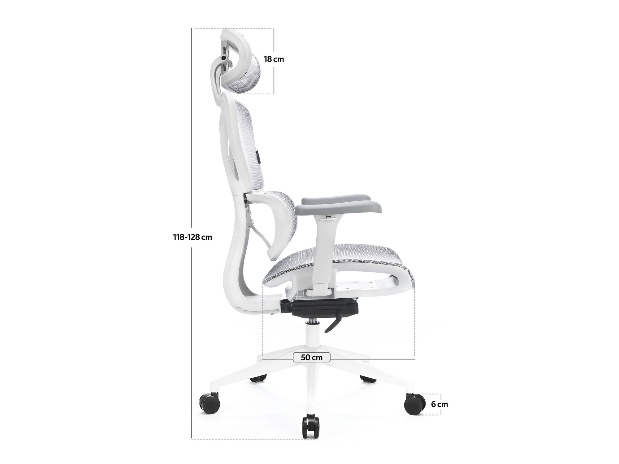 Office chair Lodi 104 (White + Grey)