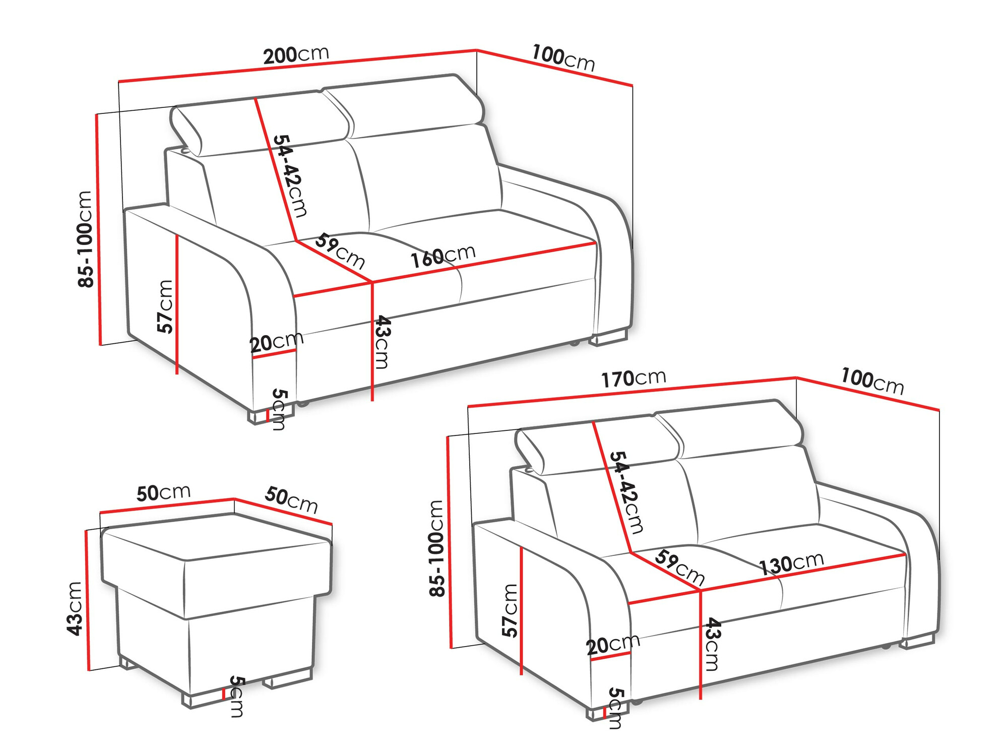 Upholstered furniture set Ovos I (Crown 11)