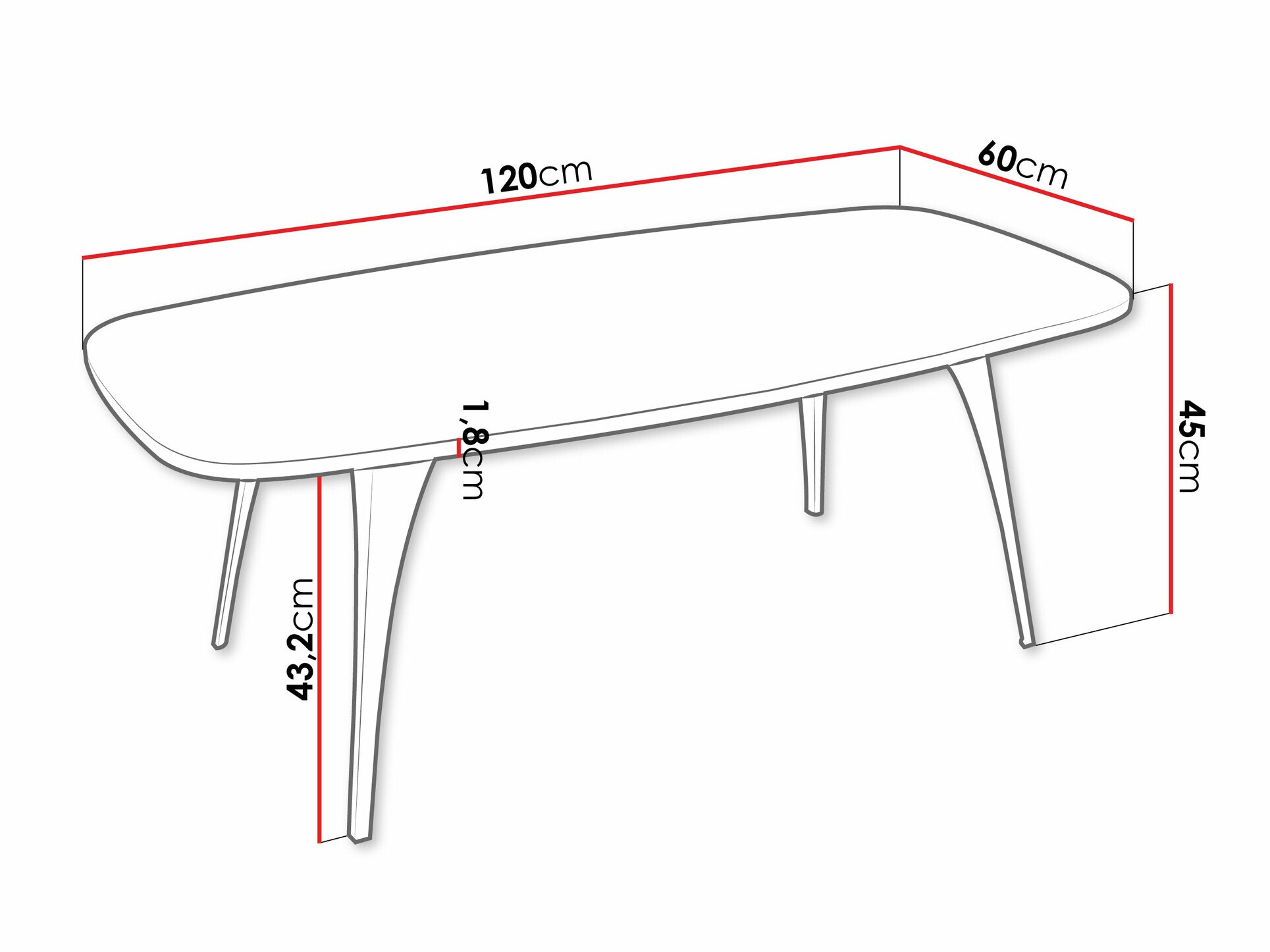 Coffee table Oswego 125 (Black marble)