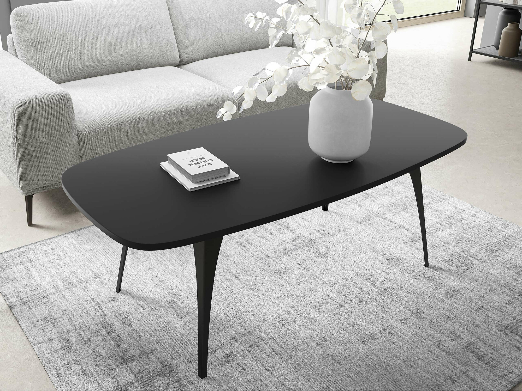 Coffee table Oswego 125 (Black)