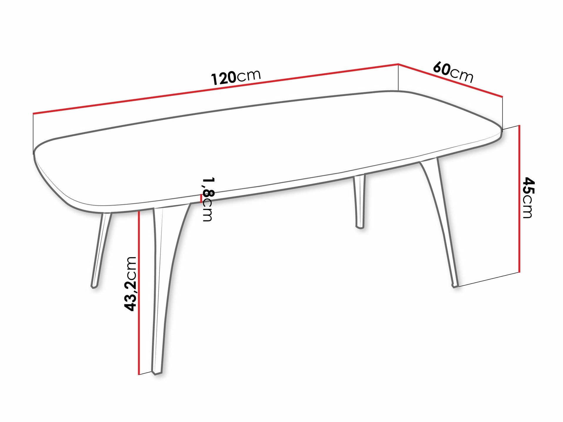 Coffee table Oswego 125 (Craft golden oak)