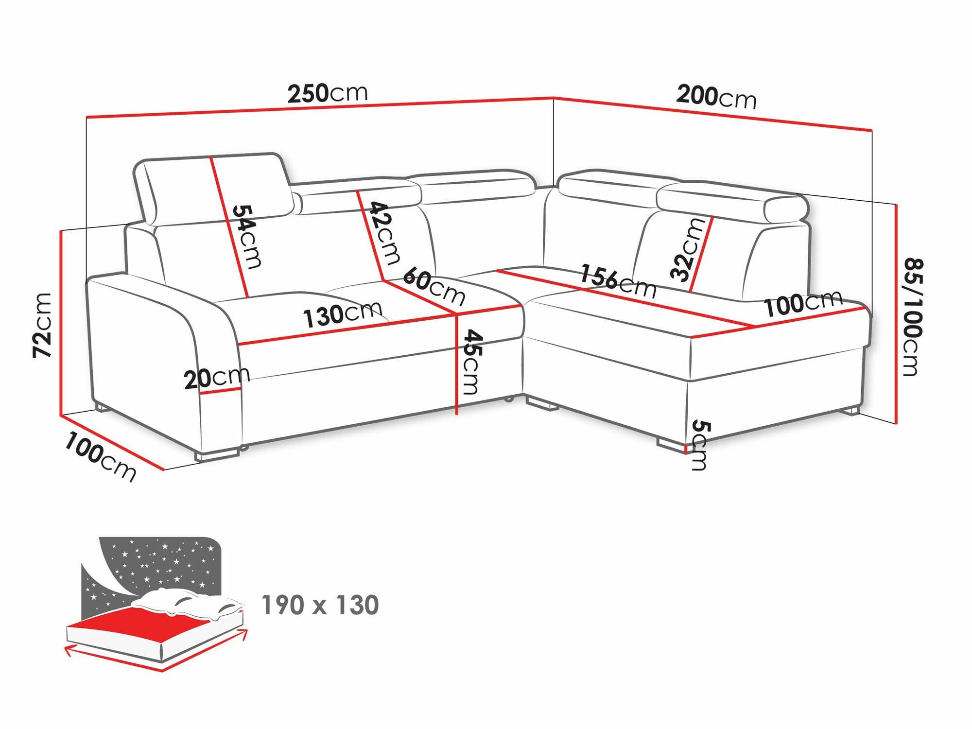Corner sofa Ovos II (Crown 4)
