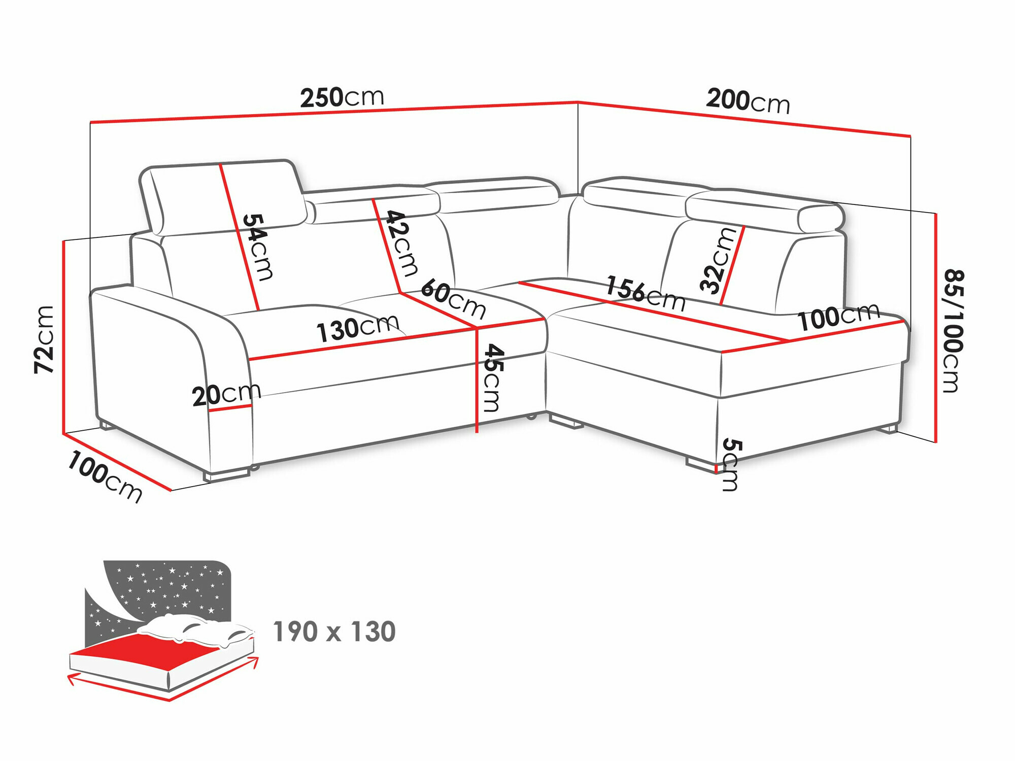 Corner sofa Ovos II (Crown 4)