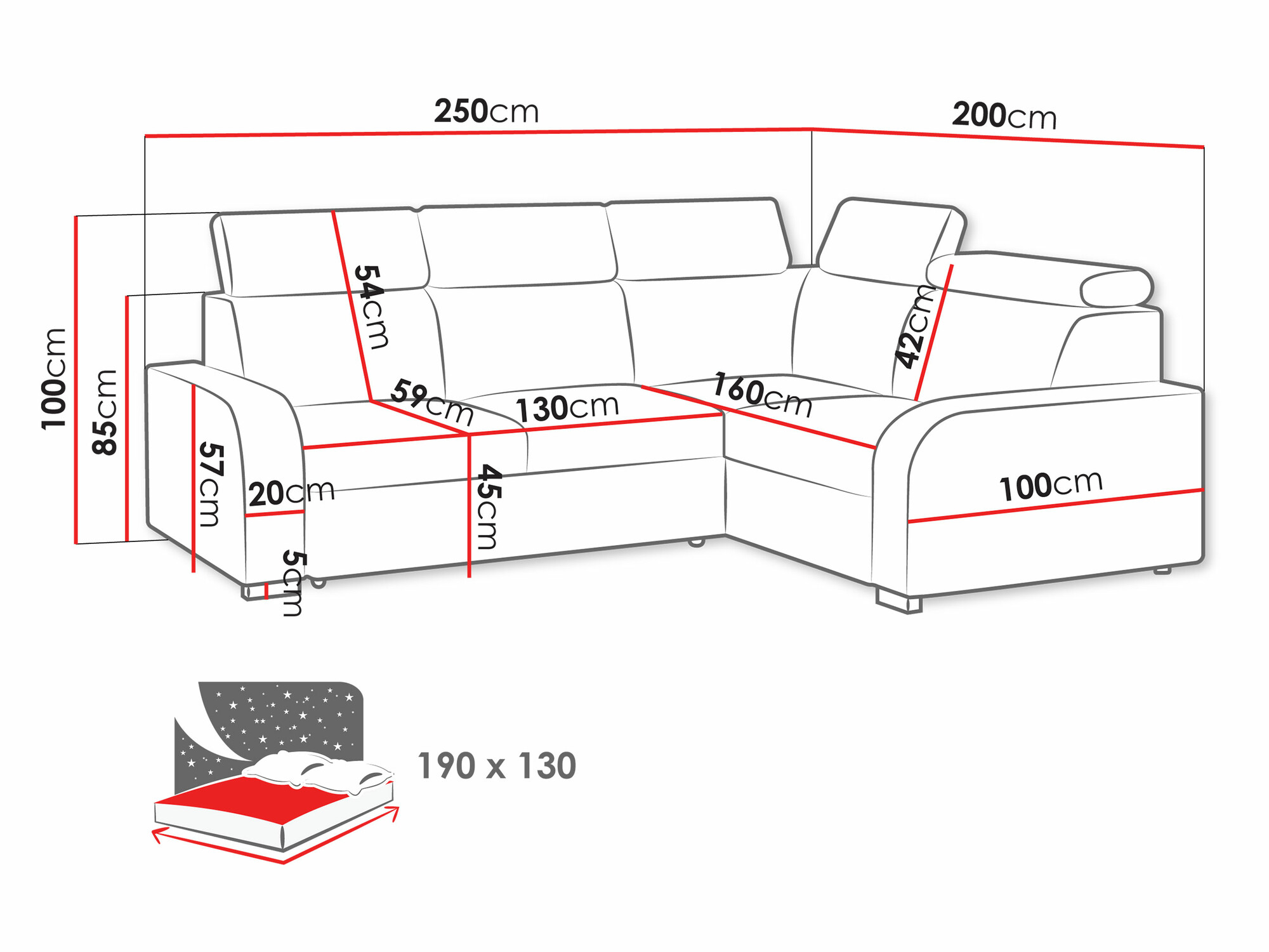 Corner sofa Ovos III (Crown 16)