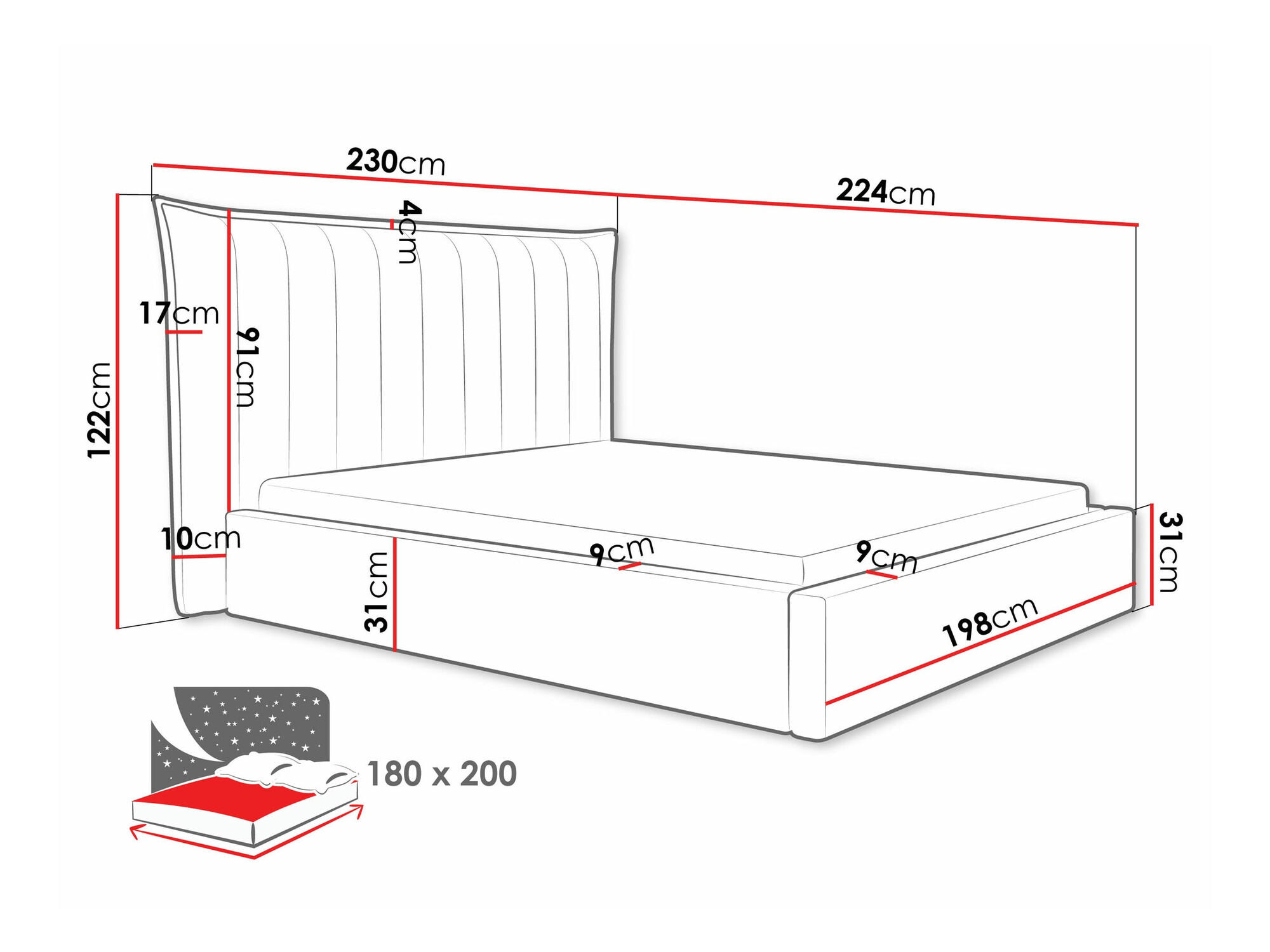 Bed Comfivo Solacium (Kronos 22)