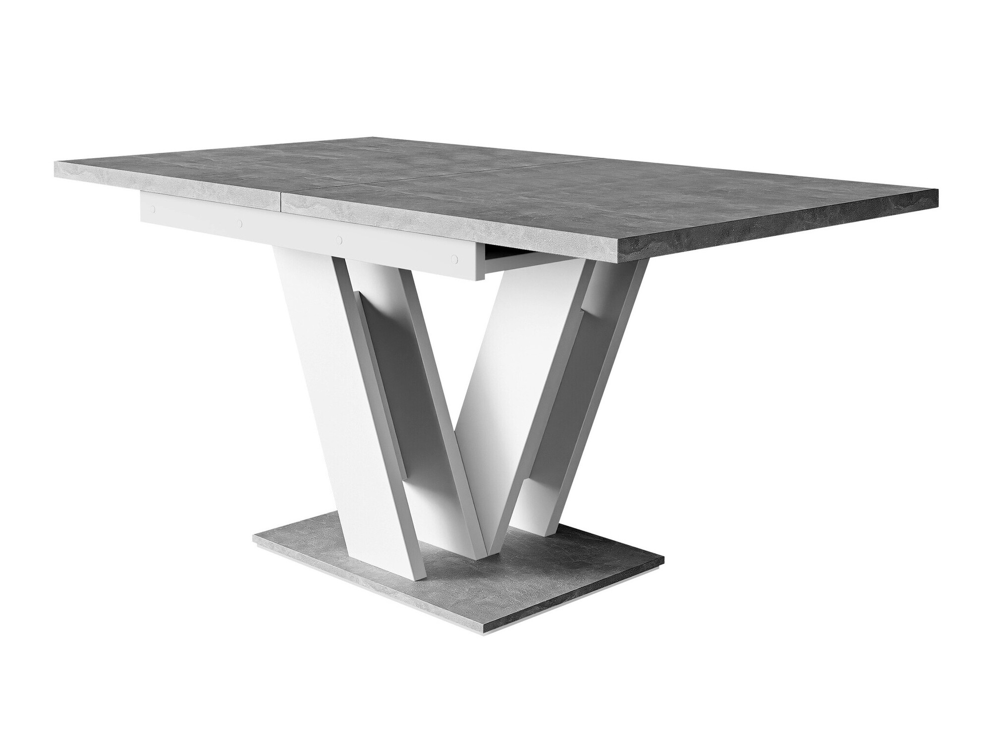 Table Musus (White + Concrete)