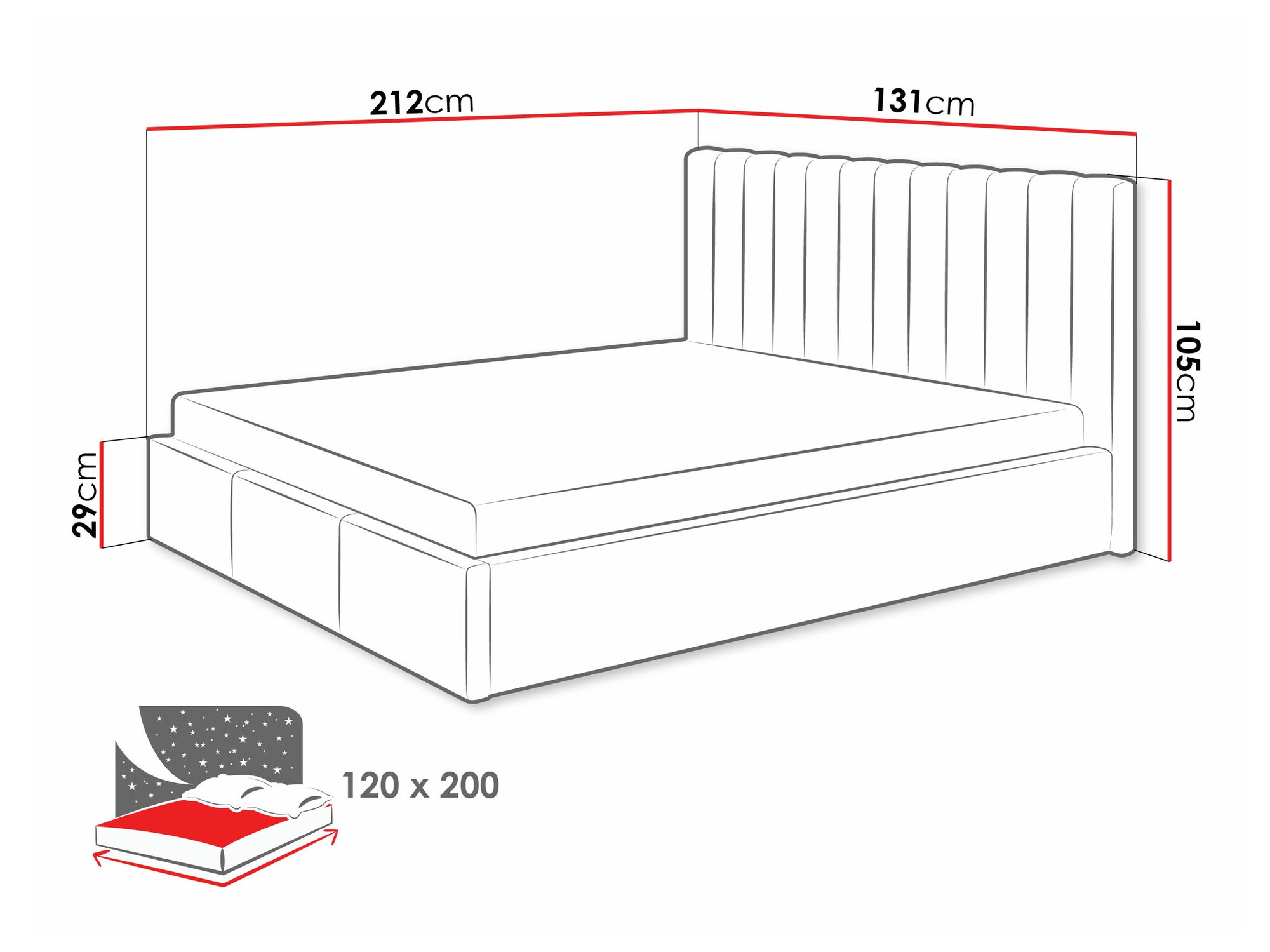 Bed ComfiDream Fenara I (Fresh 11)