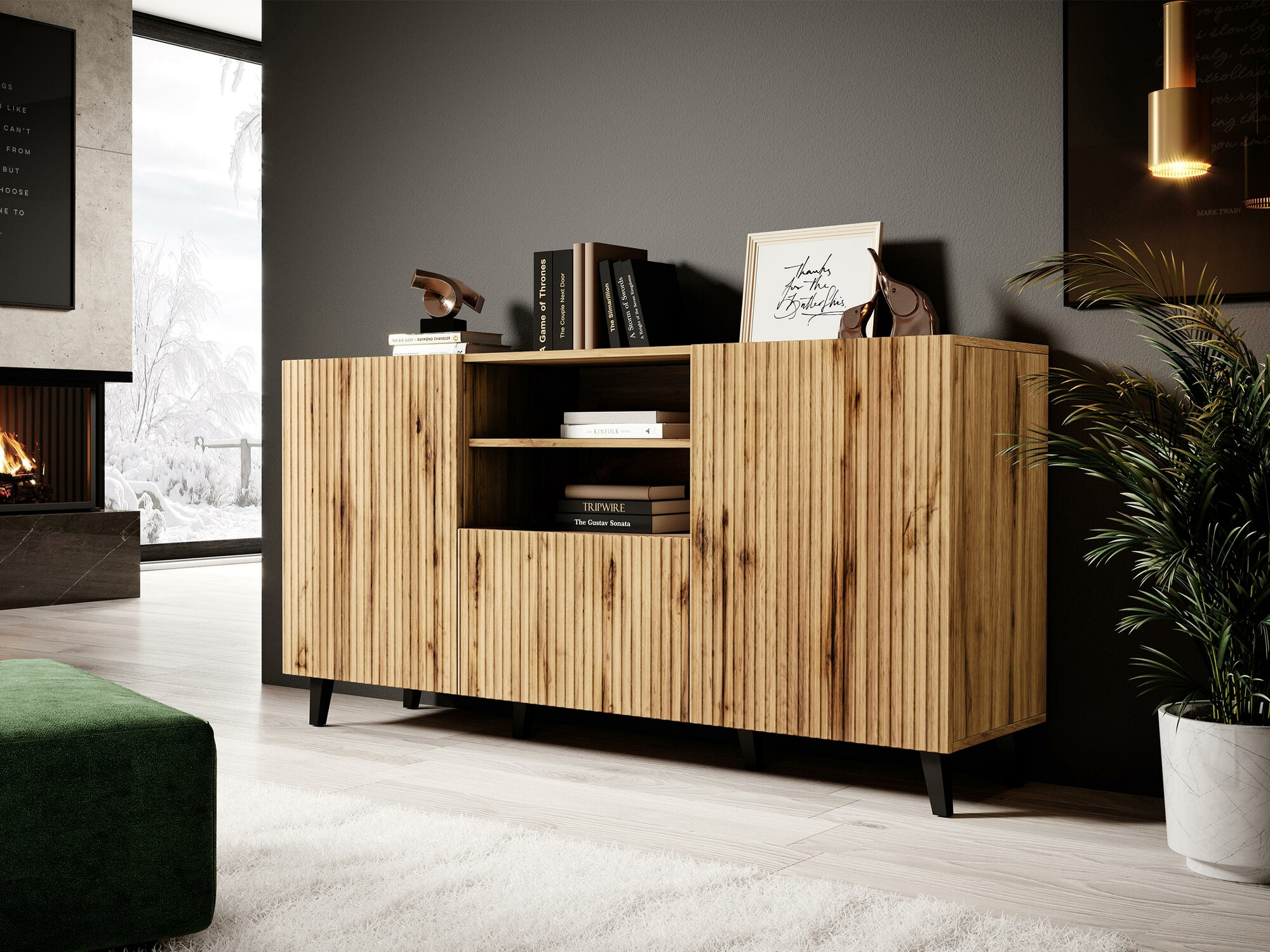 Chest of drawers Comes (Wotan Oak)