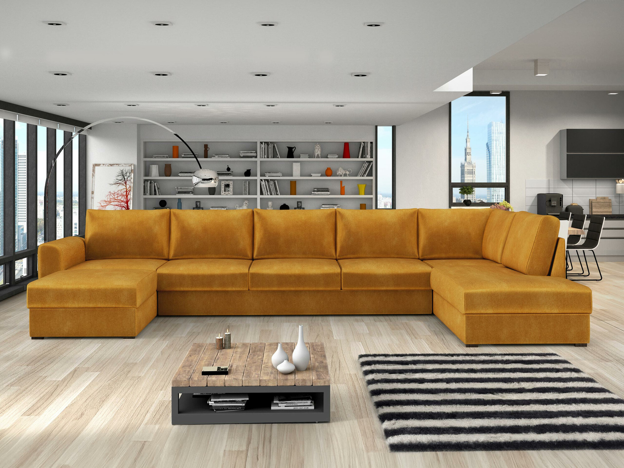 Corner sofa Comfivo Flumen I (Wave 05)
