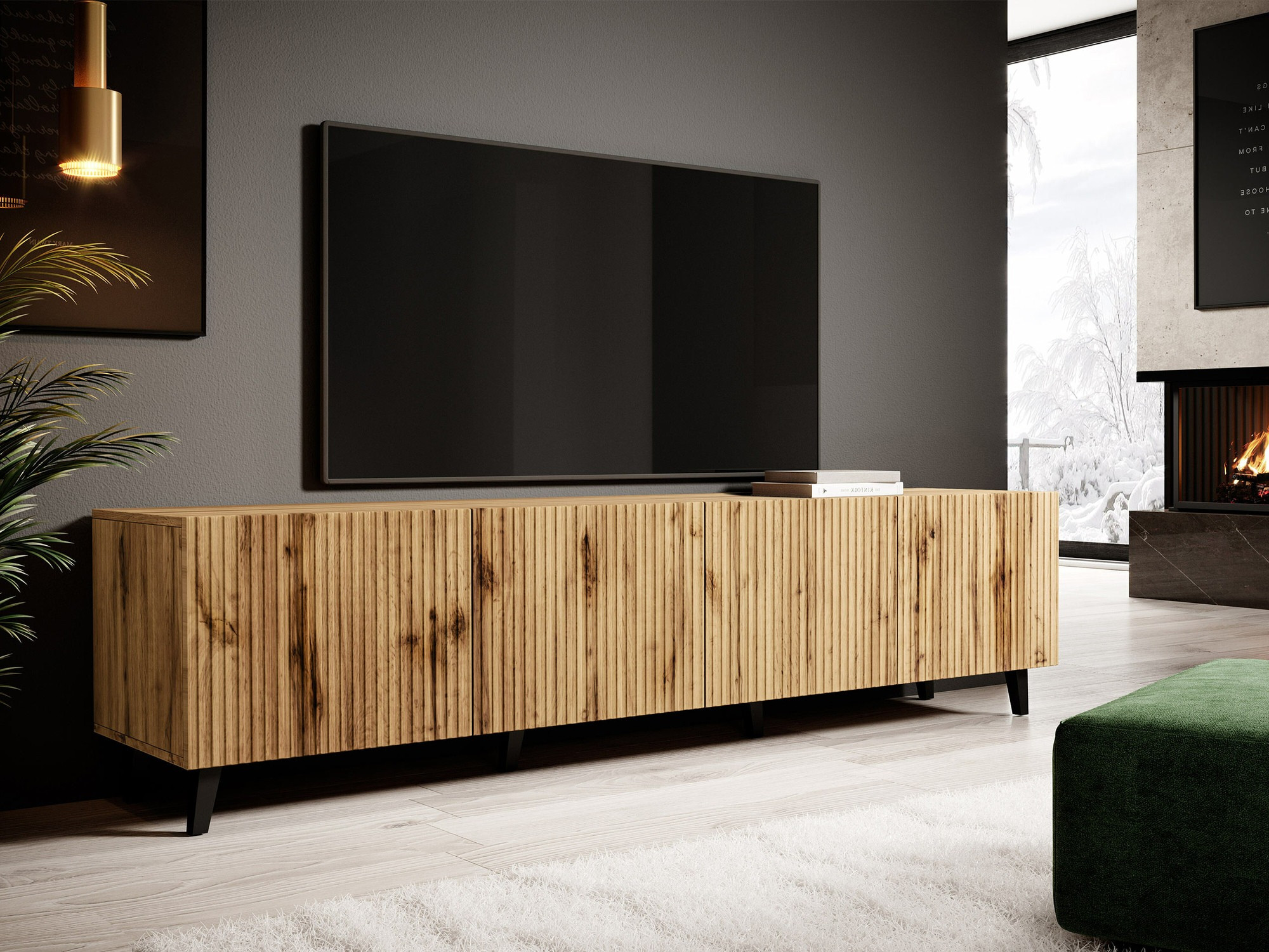 TV stand Comes I (Wotan Oak)
