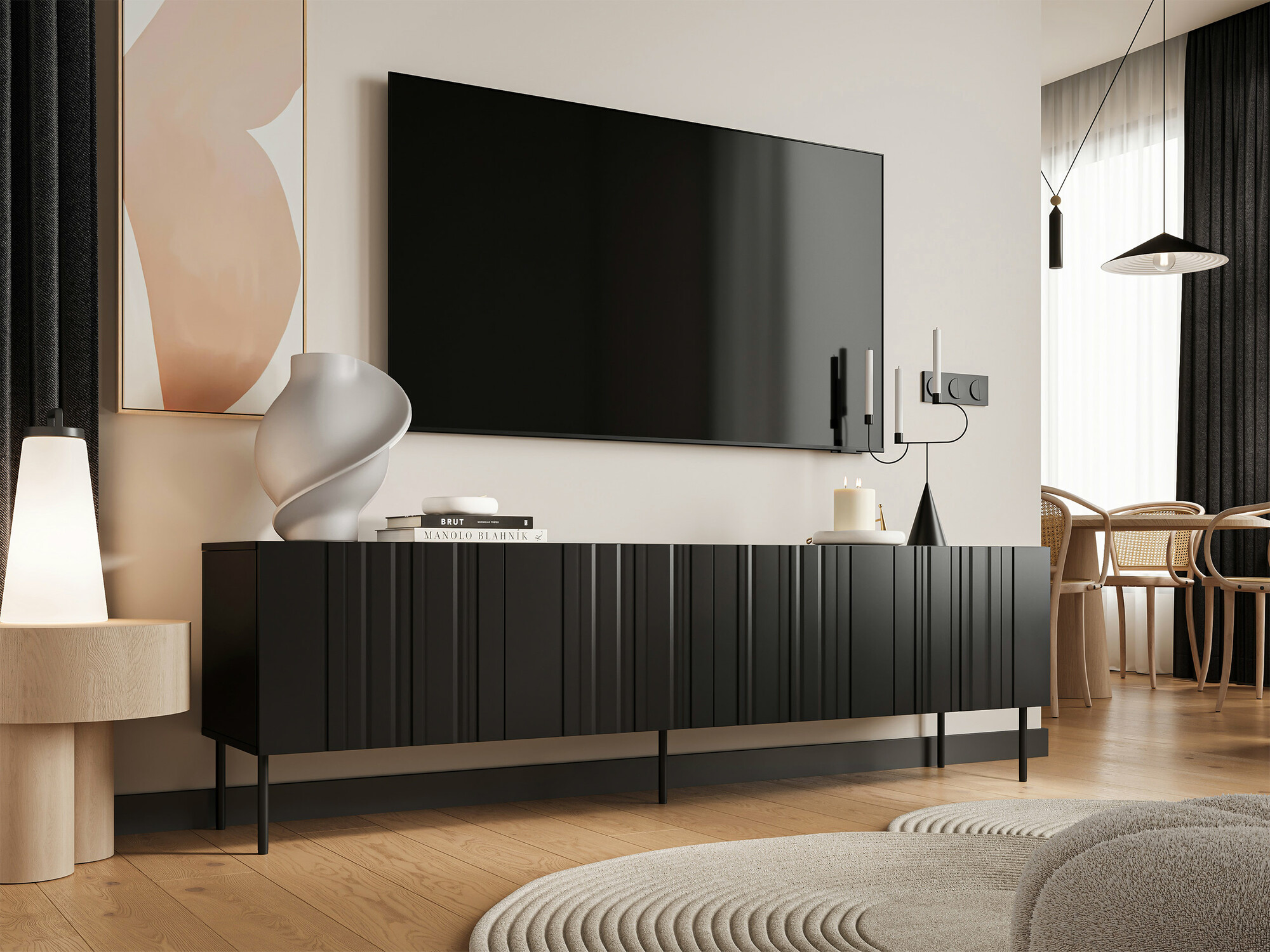 TV stand Evavese 103 (Black)