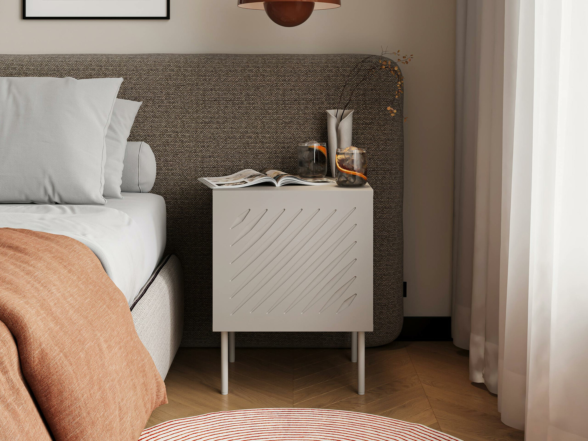 Set of bedside tables Tolfelo 104 (Beige)