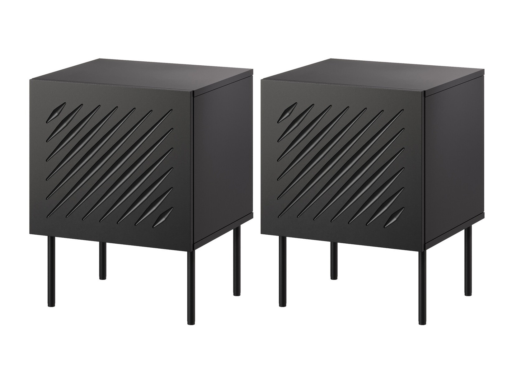 Set of bedside tables Tolfelo 104 (Black)