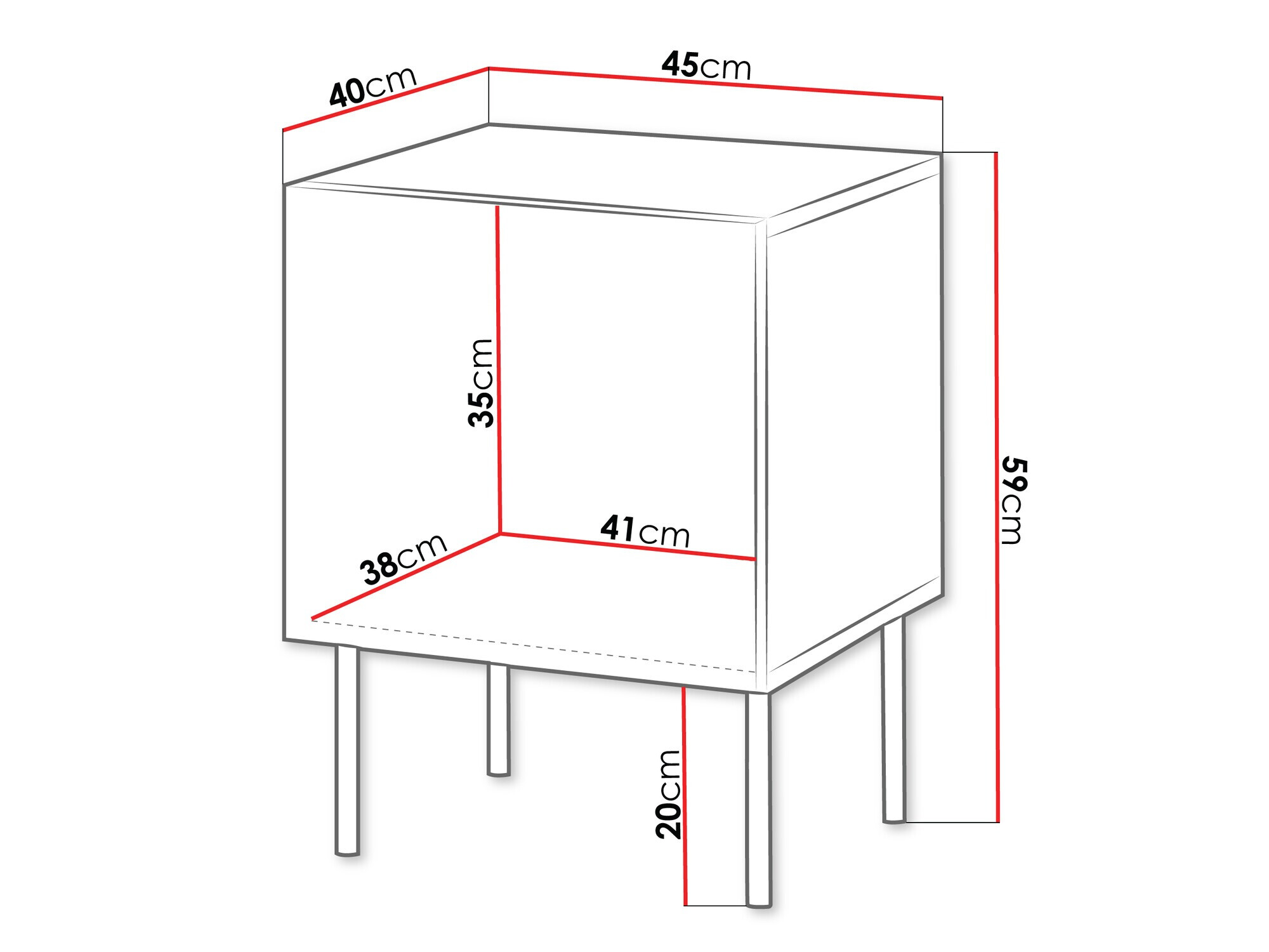 Set of bedside tables Tolfelo 104 (Black)