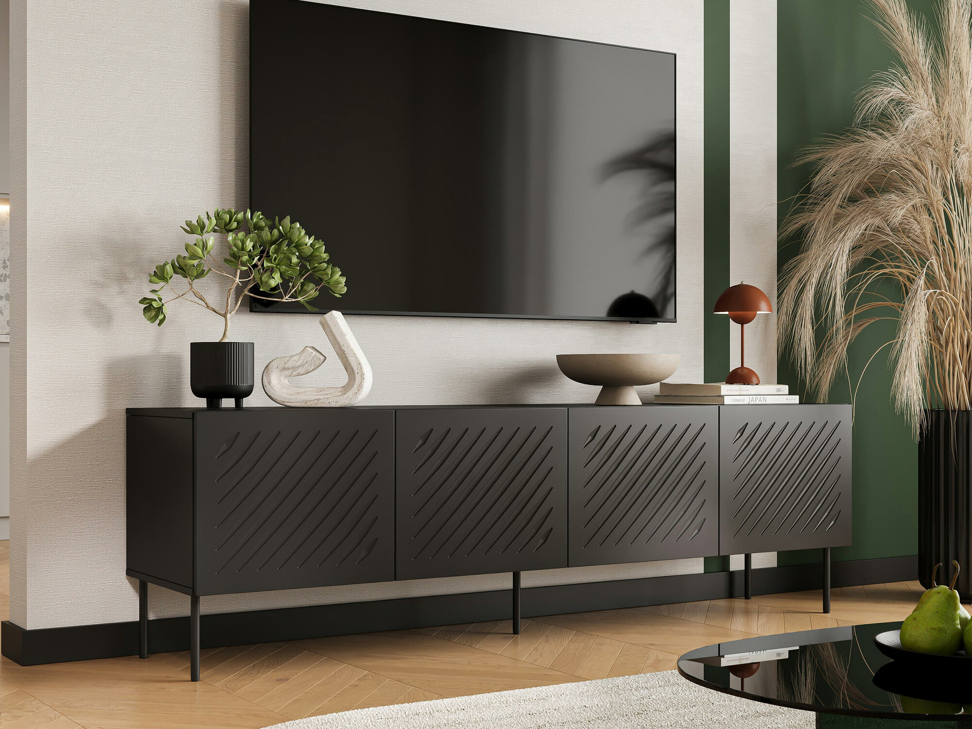 TV stand Tolfelo 103 (Black)