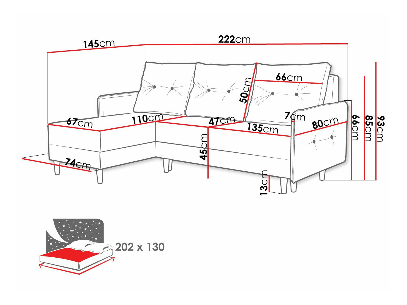 Corner sofa Muncie 101 (Lux 13)