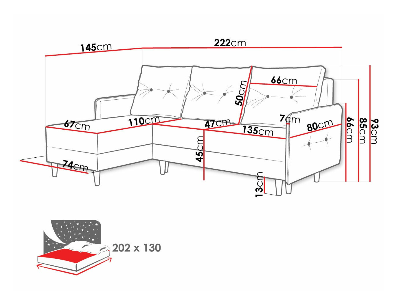 Corner sofa Muncie 101 (Lux 20)