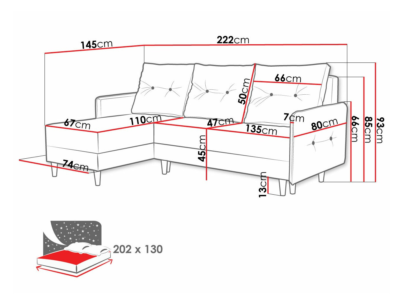 Corner sofa Muncie 101 (Lux 29)