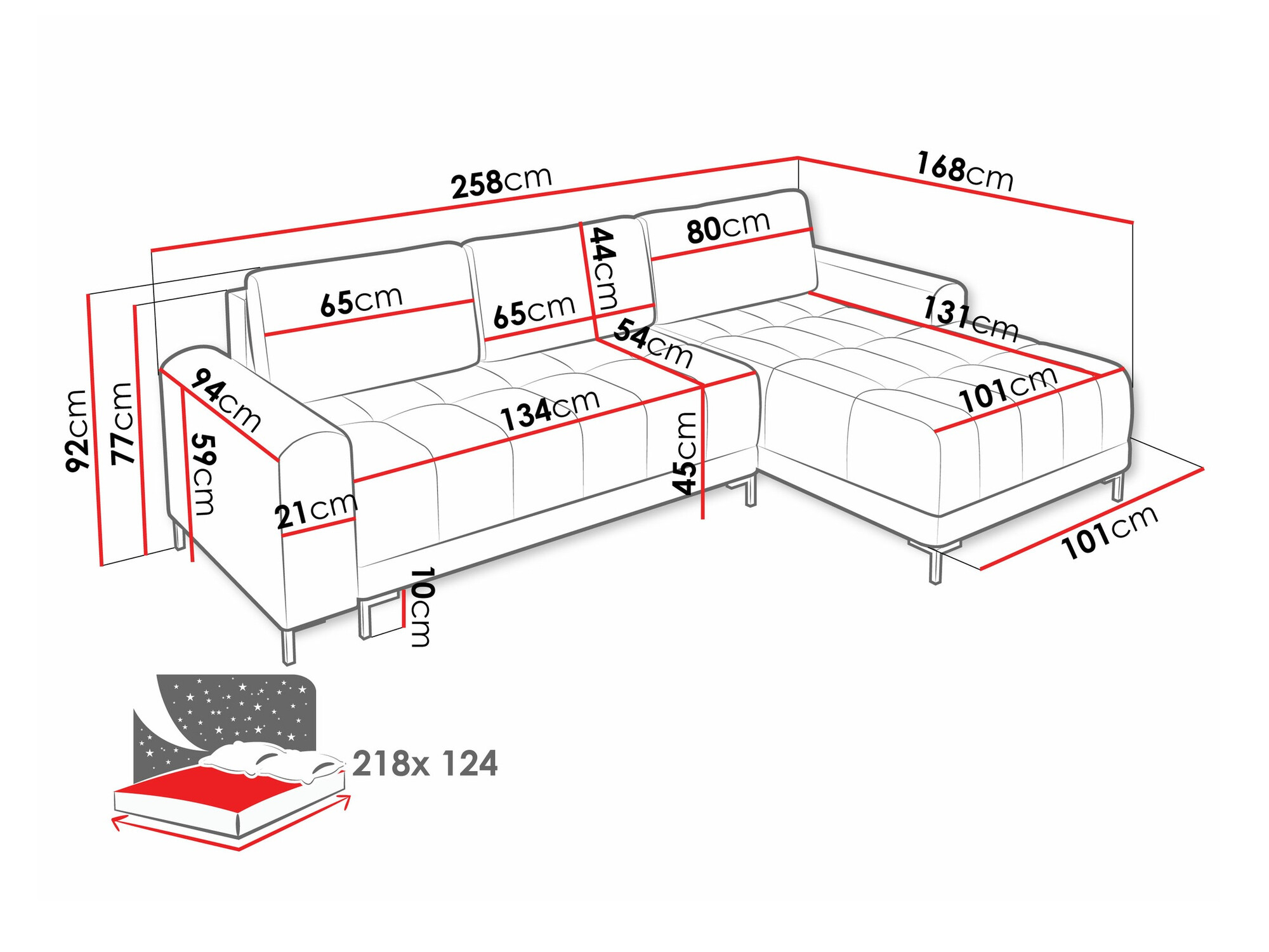 Corner sofa Stonecrest 100 (Velo 621)