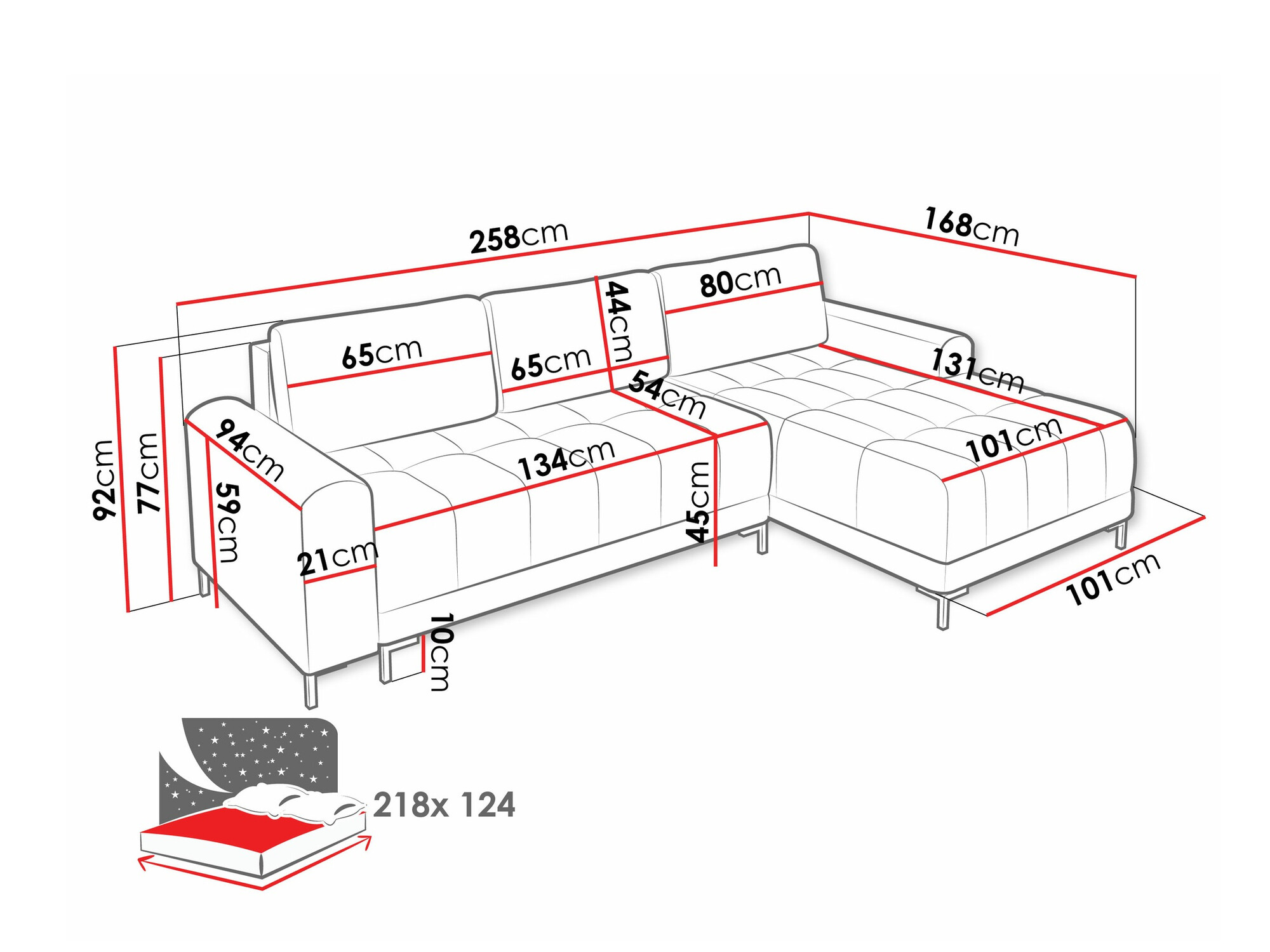 Corner sofa Stonecrest 100 (Velo 623)