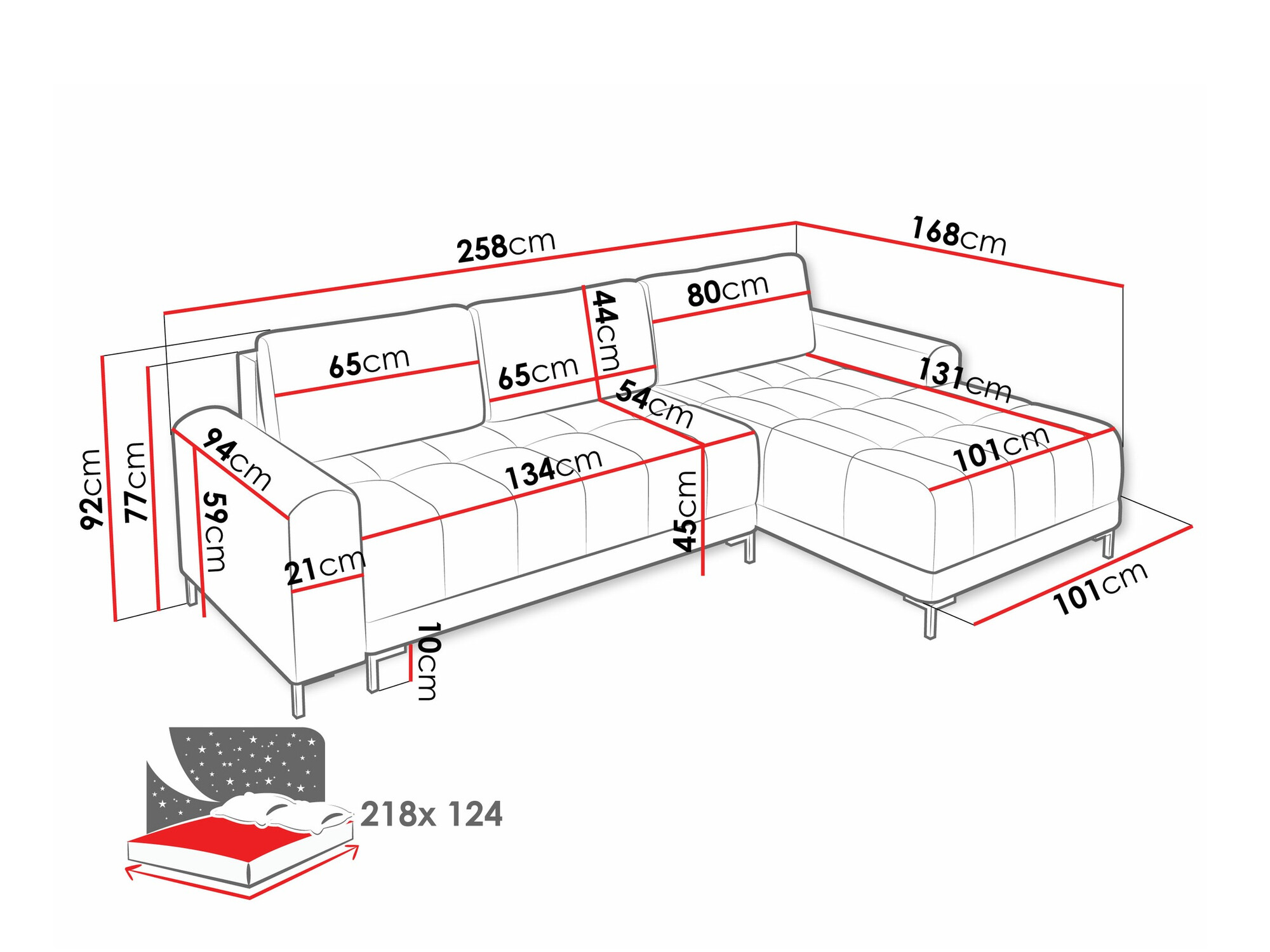 Corner sofa Stonecrest 100 (Velo 623)