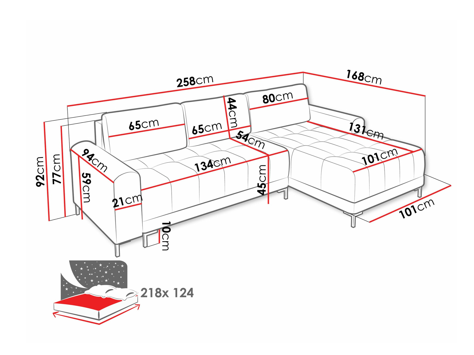 Corner sofa Stonecrest 100 (Velo 633)