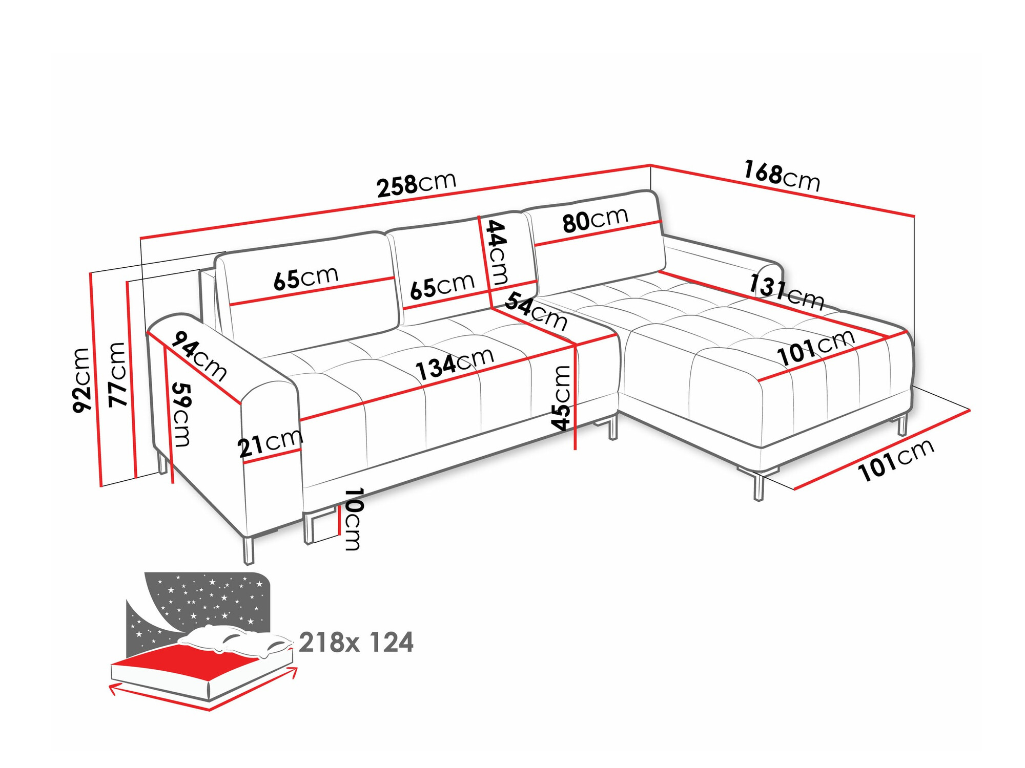 Corner sofa Stonecrest 100 (Velo 633)
