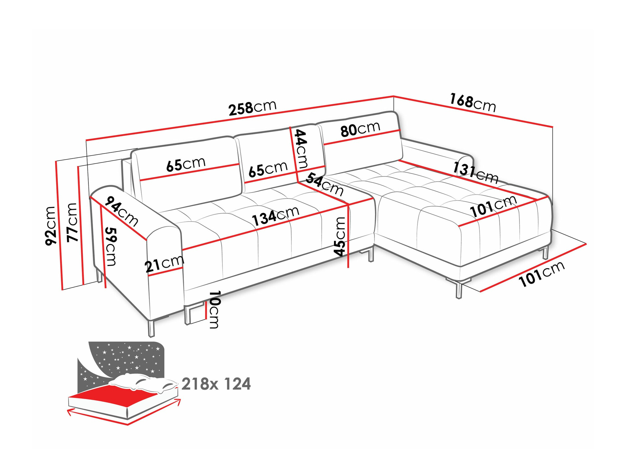 Corner sofa Stonecrest 100 (Velo 635)