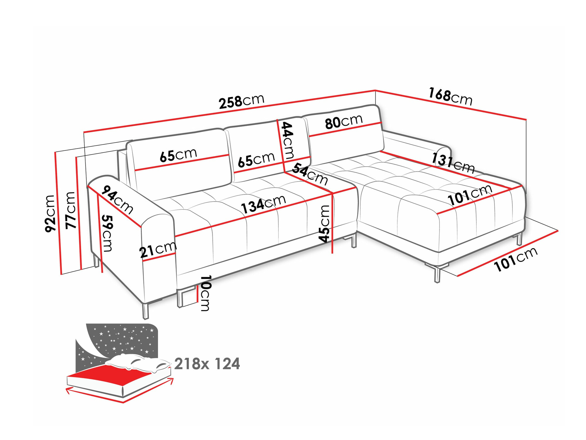 Corner sofa Stonecrest 100 (Velo 635)