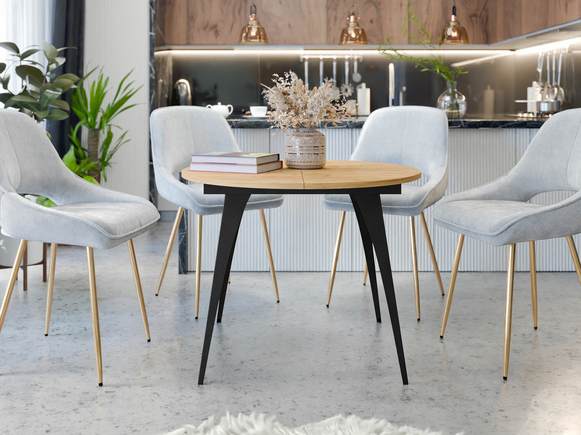 Table Oswego 132 (Craft golden oak)
