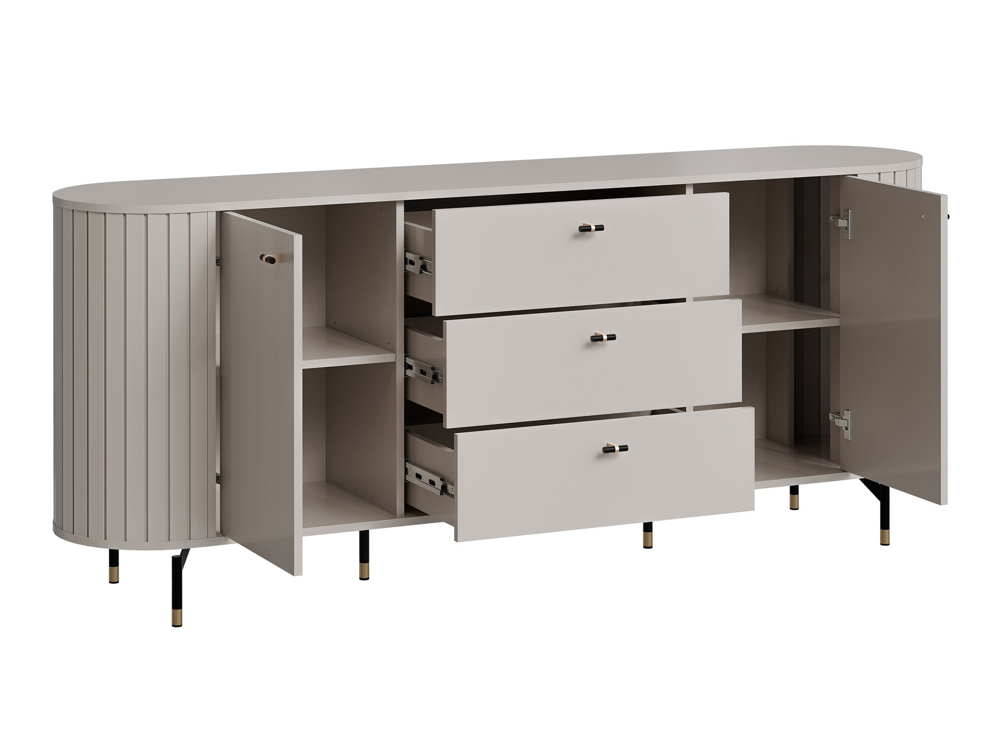 Chest of drawers Novmono 103 (Black)