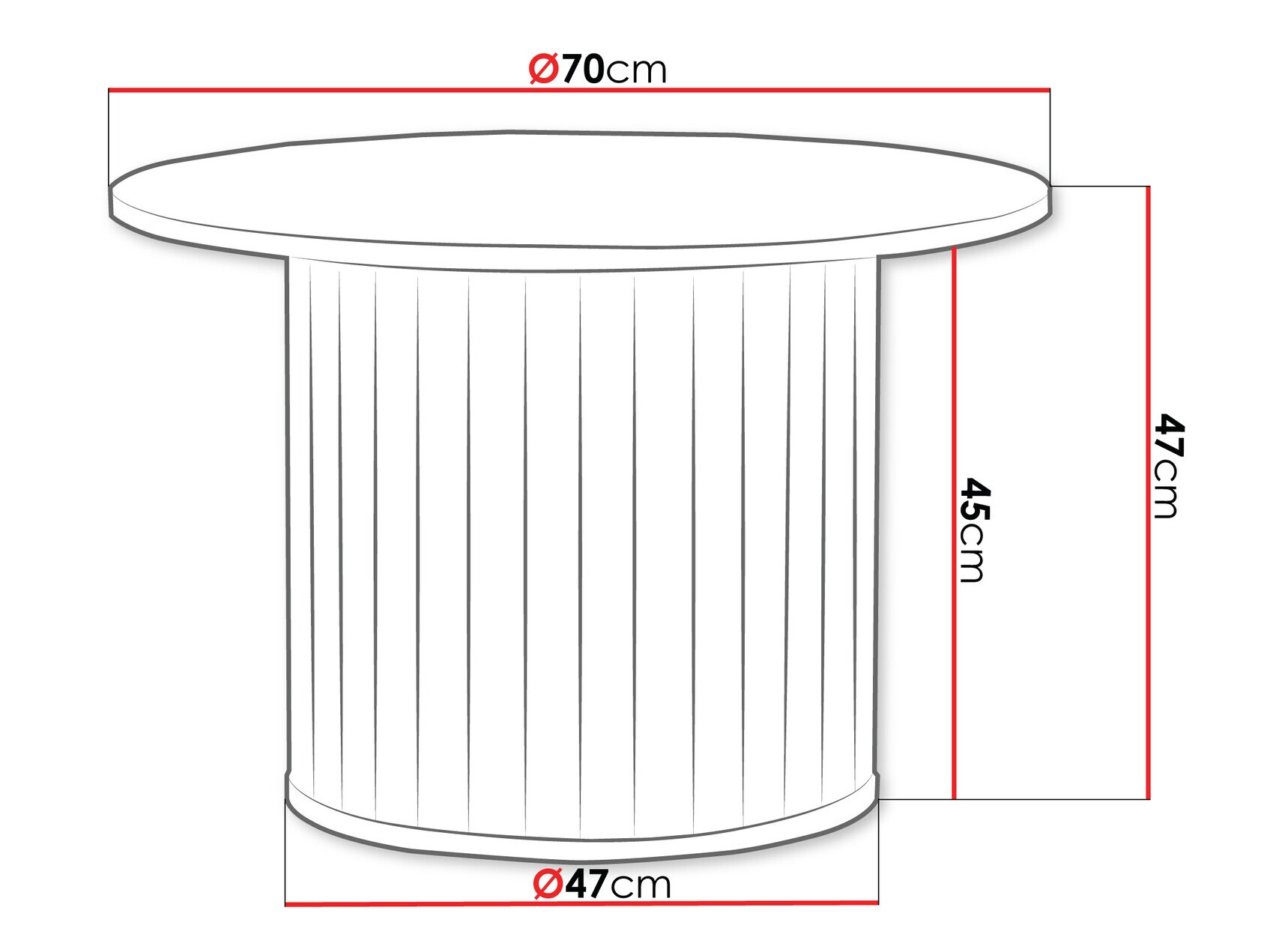 Coffee table Novmono 106 (Black)