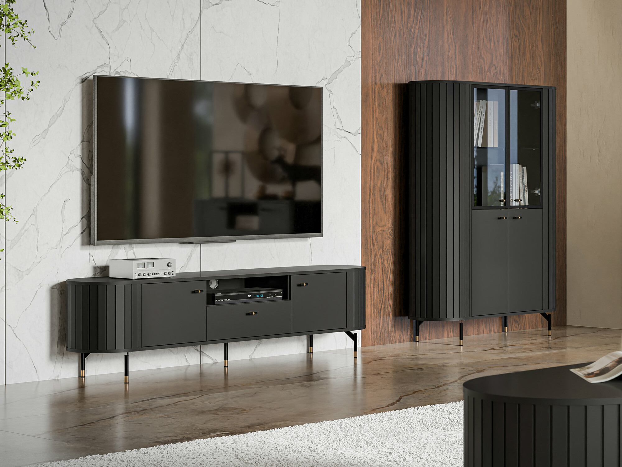 TV stand Novmono 104 (Black)