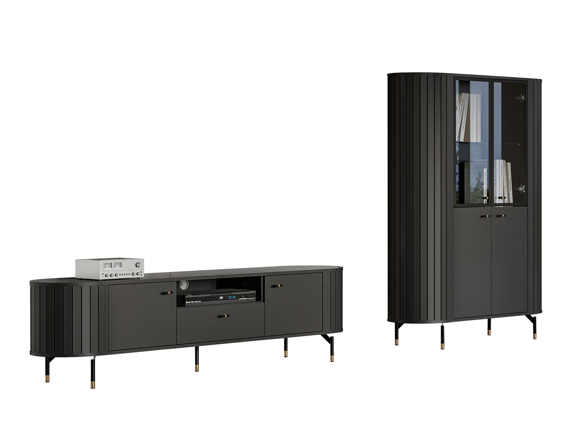 Living room set Novmono 108 (Black)