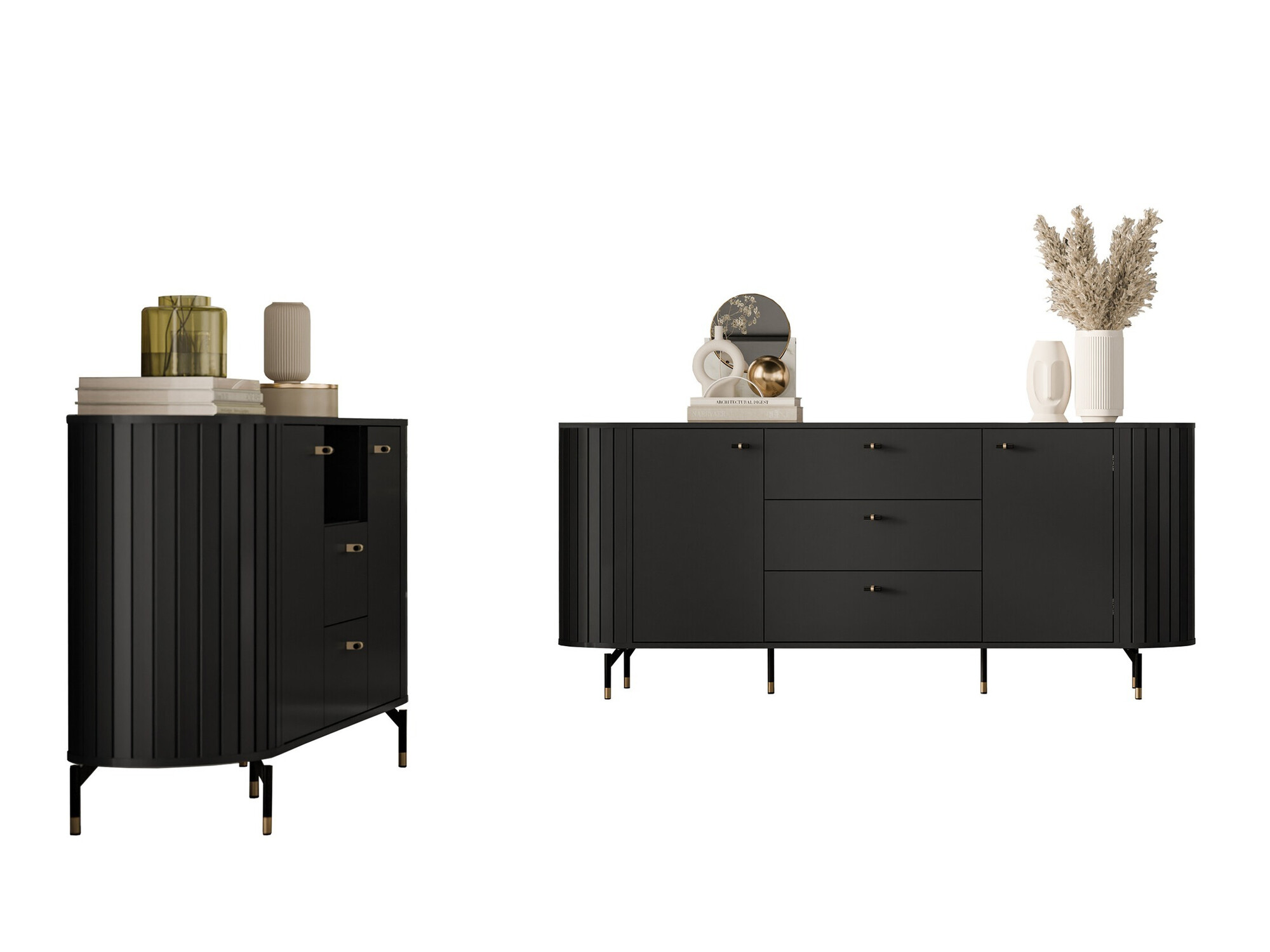 Living room set Novmono 110 (Black)