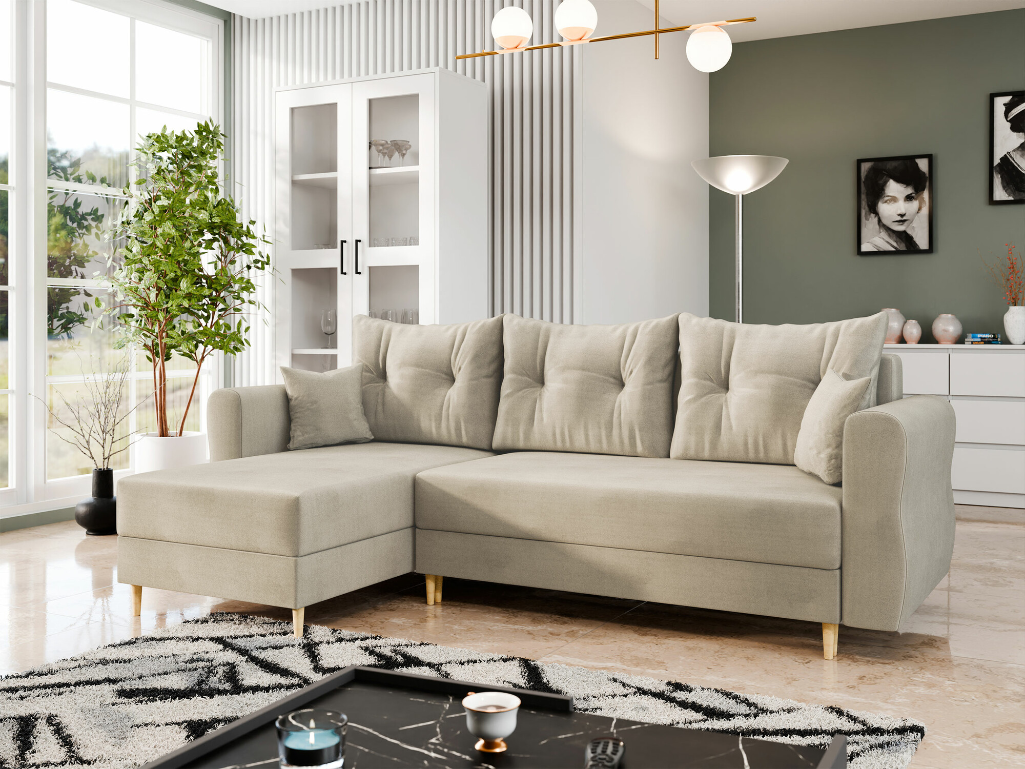 Corner sofa Veldala 102 (Manila 02)