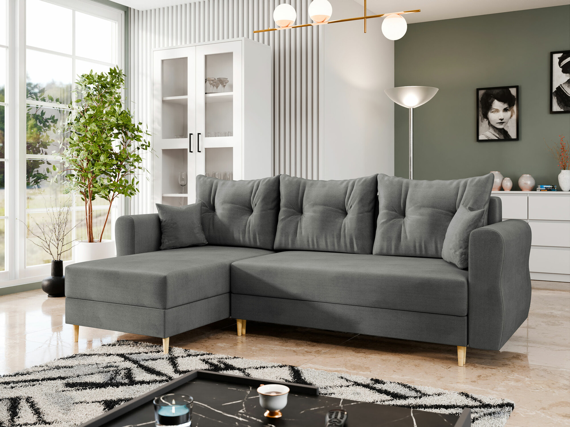 Corner sofa Veldala 102 (Manila 16)