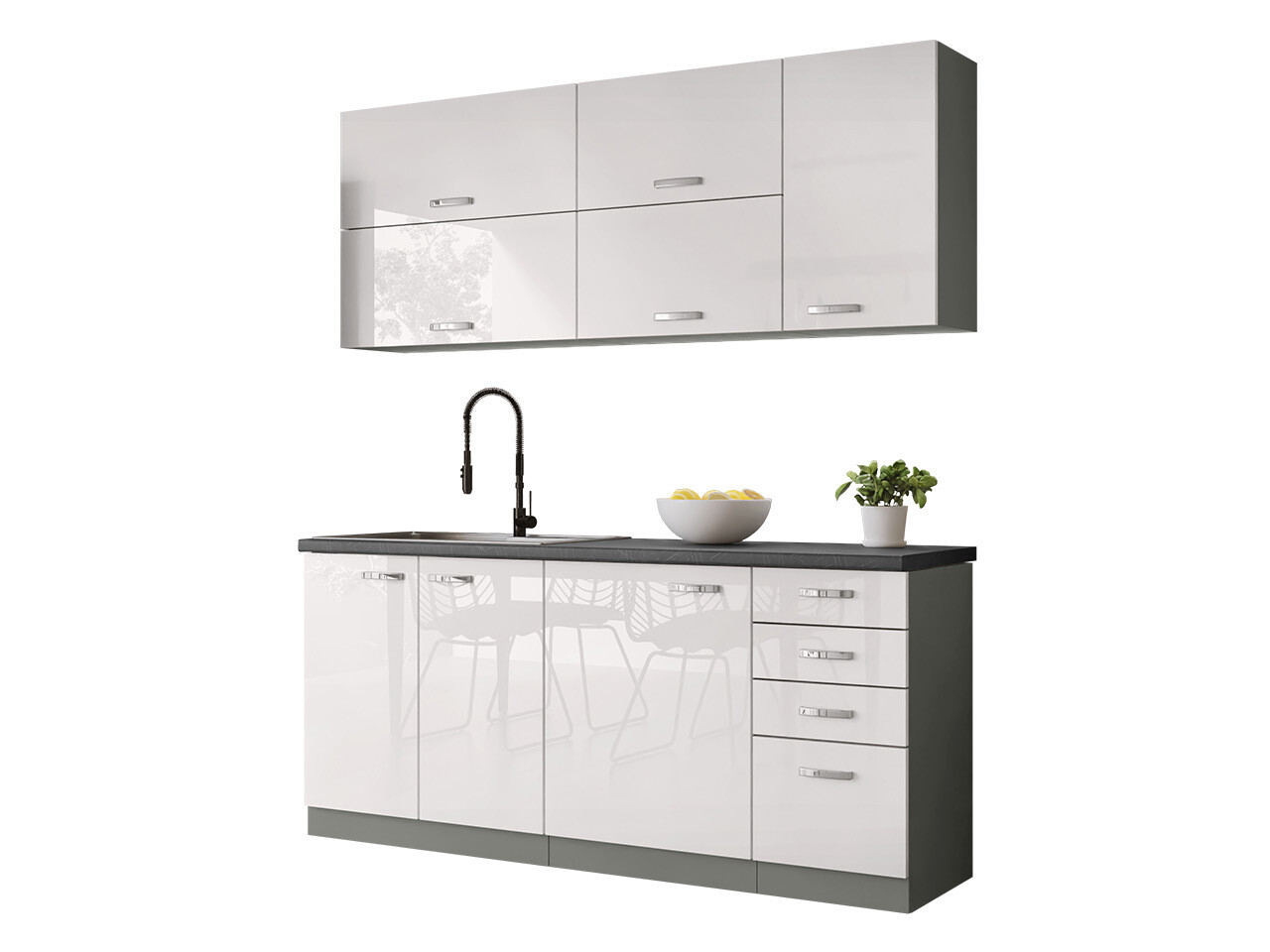 Modular kitchen set Multi White 124